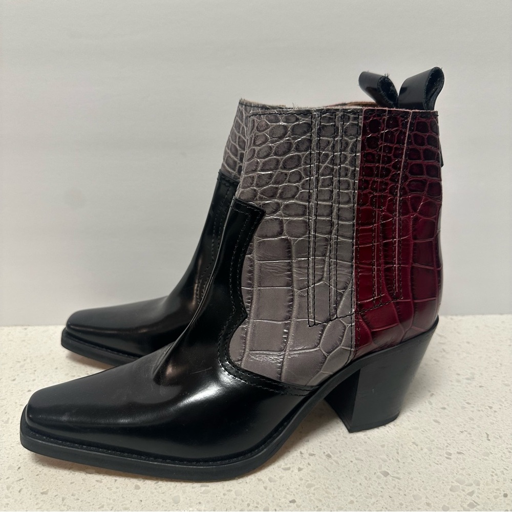 Ganni Multicolor Western Booties 39 - Picture 5 of 9